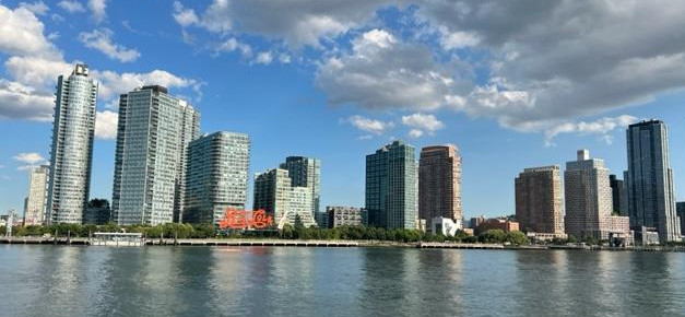 View of Long Island City Skyline from the Riverfront Promenade