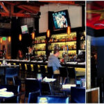 Patio seating area at Rush Street Culver City during brunch service