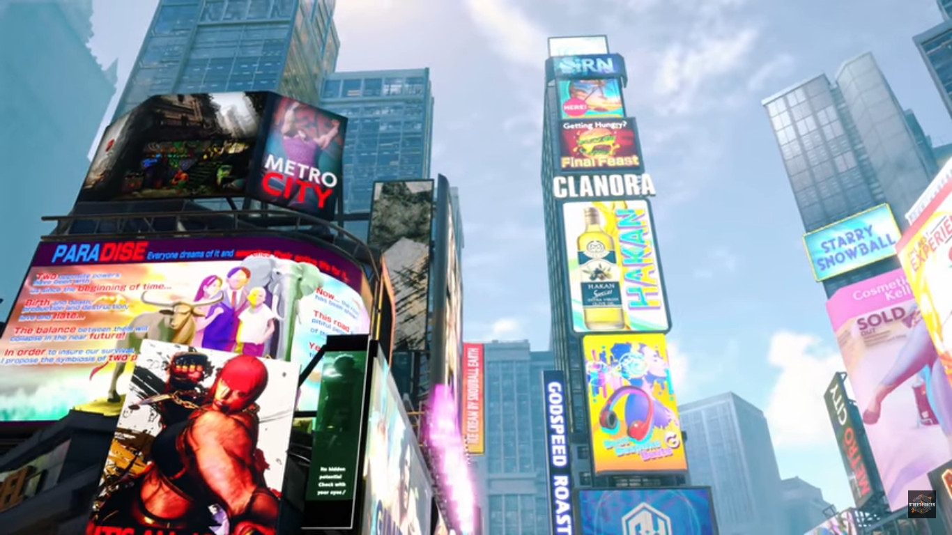 The Ring of Prosperity stage from Street Fighter V, the base of the Illuminati.