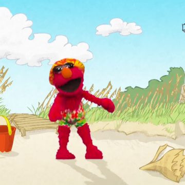 Energetic Elmo from Sesame Street promotes healthy habits with 'Move Along With Elmo' resources for active families.