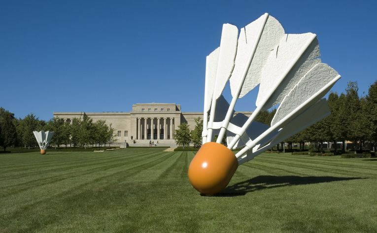 Sculpture Park at The Nelson-Atkins Museum of Art in Kansas City Missouri