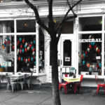 Michelle welcomes customers in front of Cowgirl Restaurant on Hudson Street in the West Village.