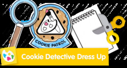 Cookie Monster Dress Up Sesame Street coloring page for creative play.