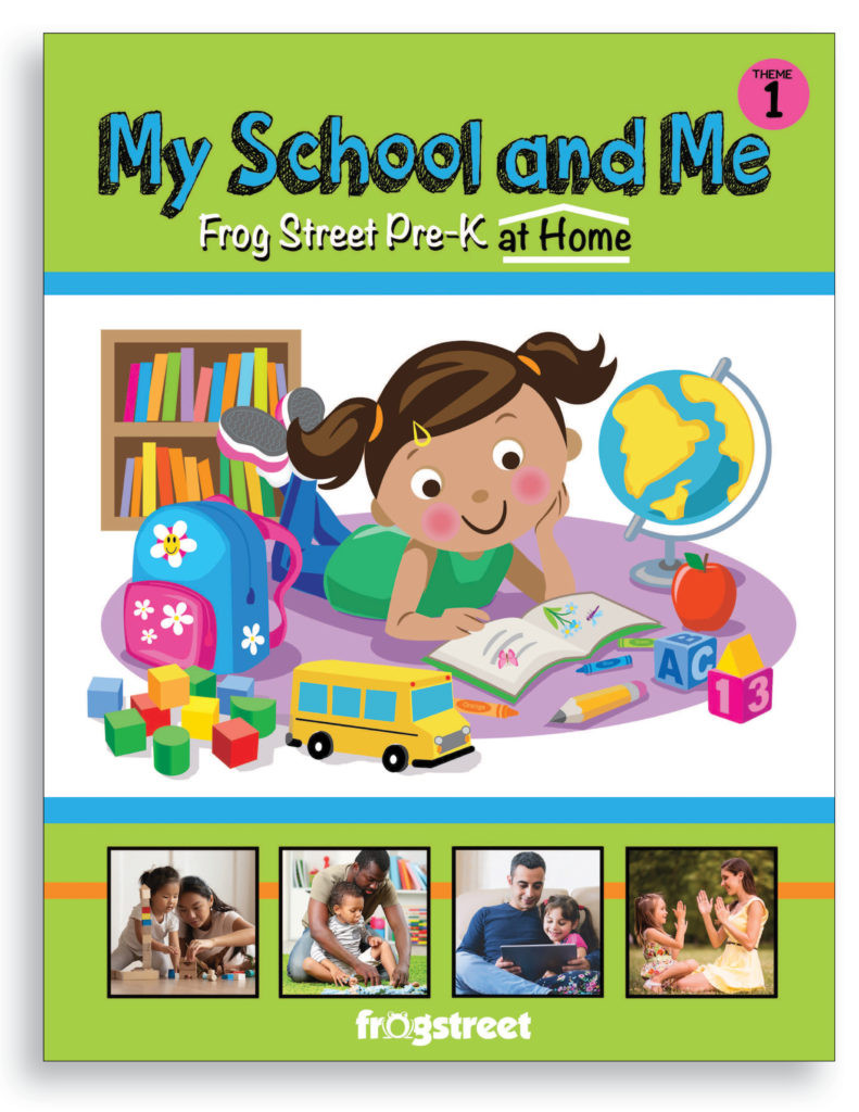 Frog Street Pre-K at Home program cover, showcasing the comprehensive nature of the curriculum.
