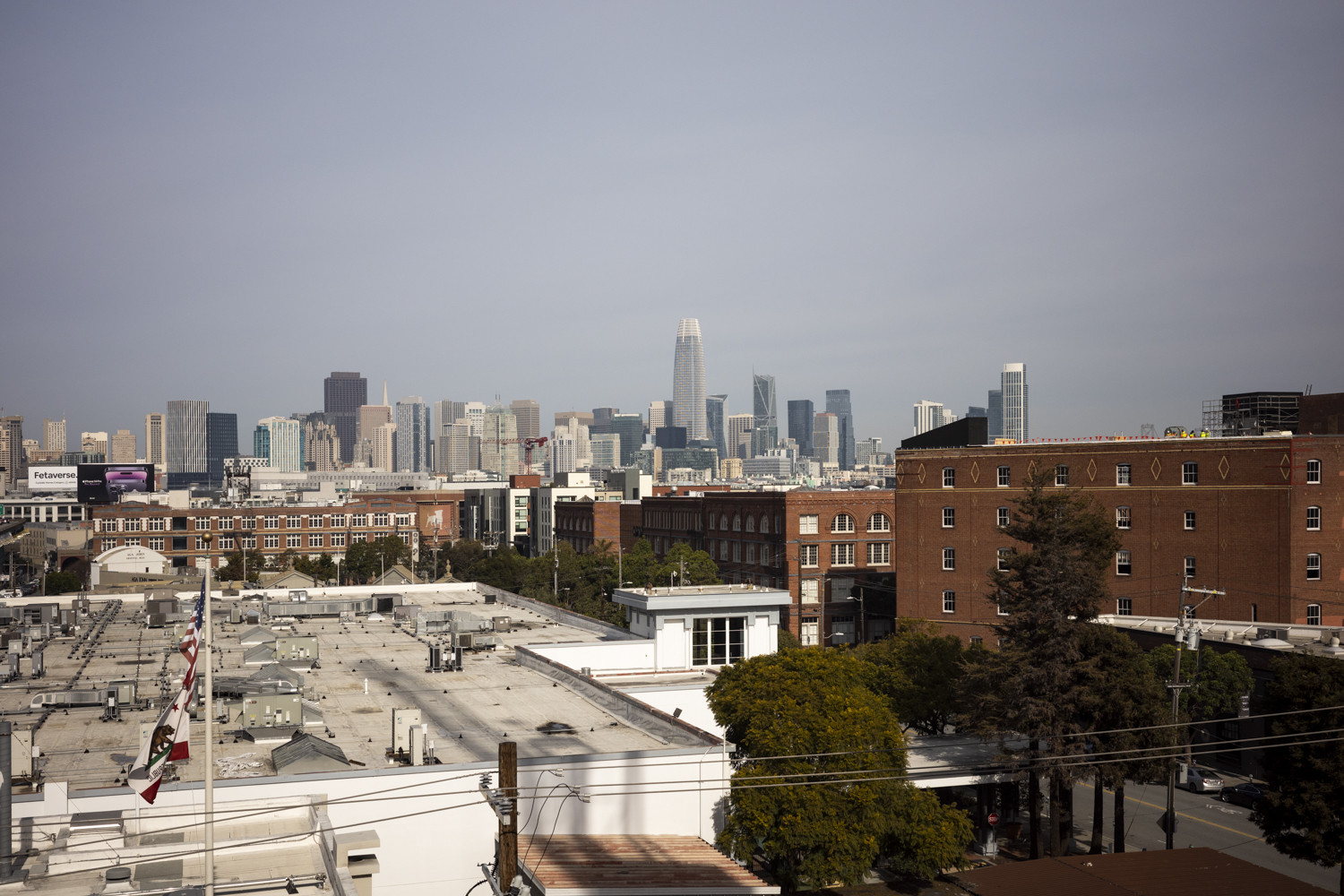Panoramic view of the San Francisco skyline from 300 Kansas Street