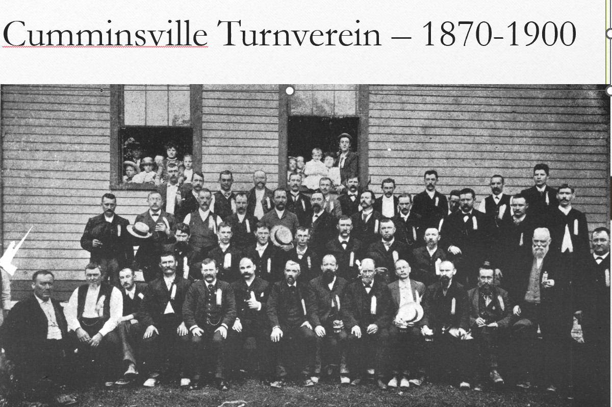 1873 Cumminsville Turners Group Photo - Celebrating German heritage and community in Cincinnati.