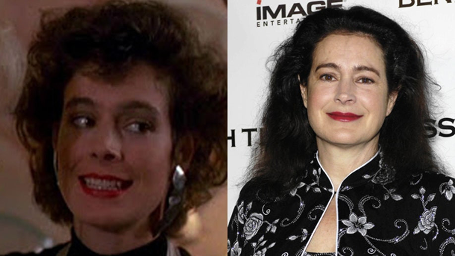 Sean Young then and now, showcasing her role as Kate Gekko in Wall Street and her continued acting career