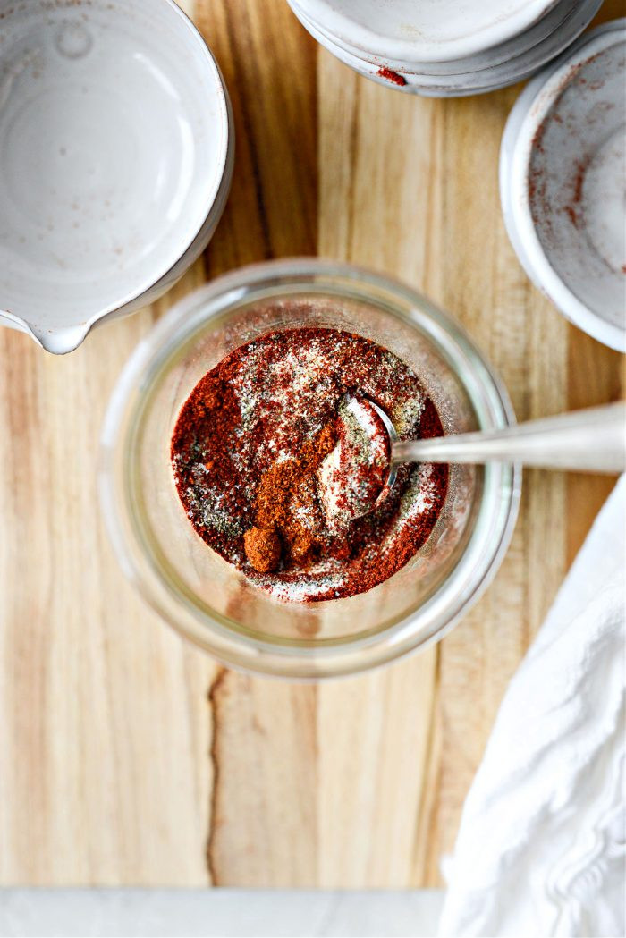 Mixing Spices for Street Taco Seasoning