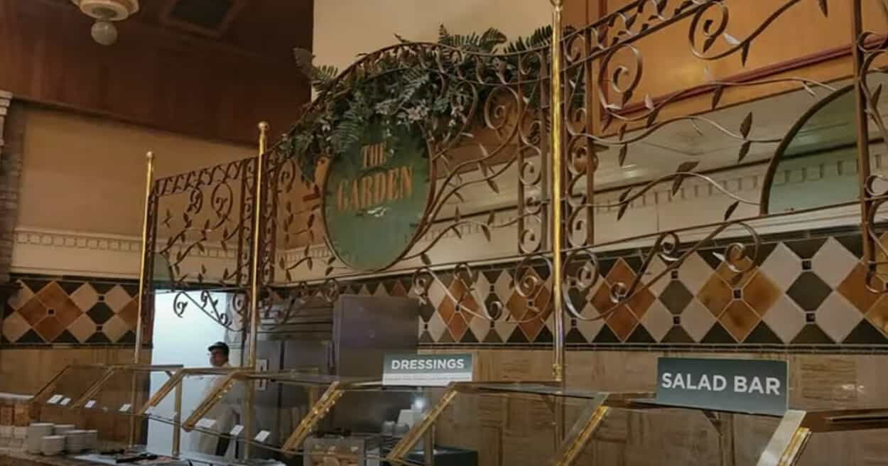 The salad bar area, &quot;The Garden Station,&quot; at Garden Court Buffet
