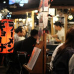 Yatai in Nakasu, Fukuoka, offering a variety of Japanese street food.