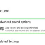 Advanced Sound Options