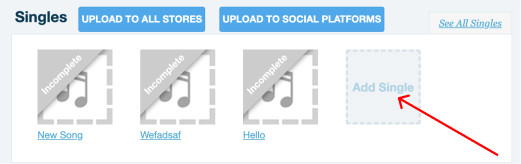 Adding A New Single In TuneCore