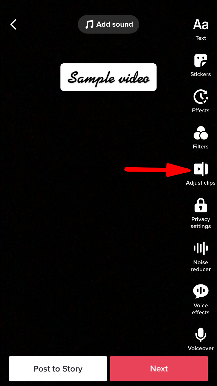 Modify your video as needed and then continue