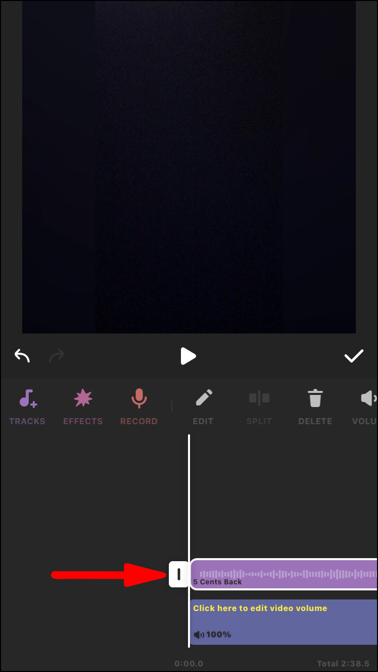 Adjusting the sound to perfectly sync with the video